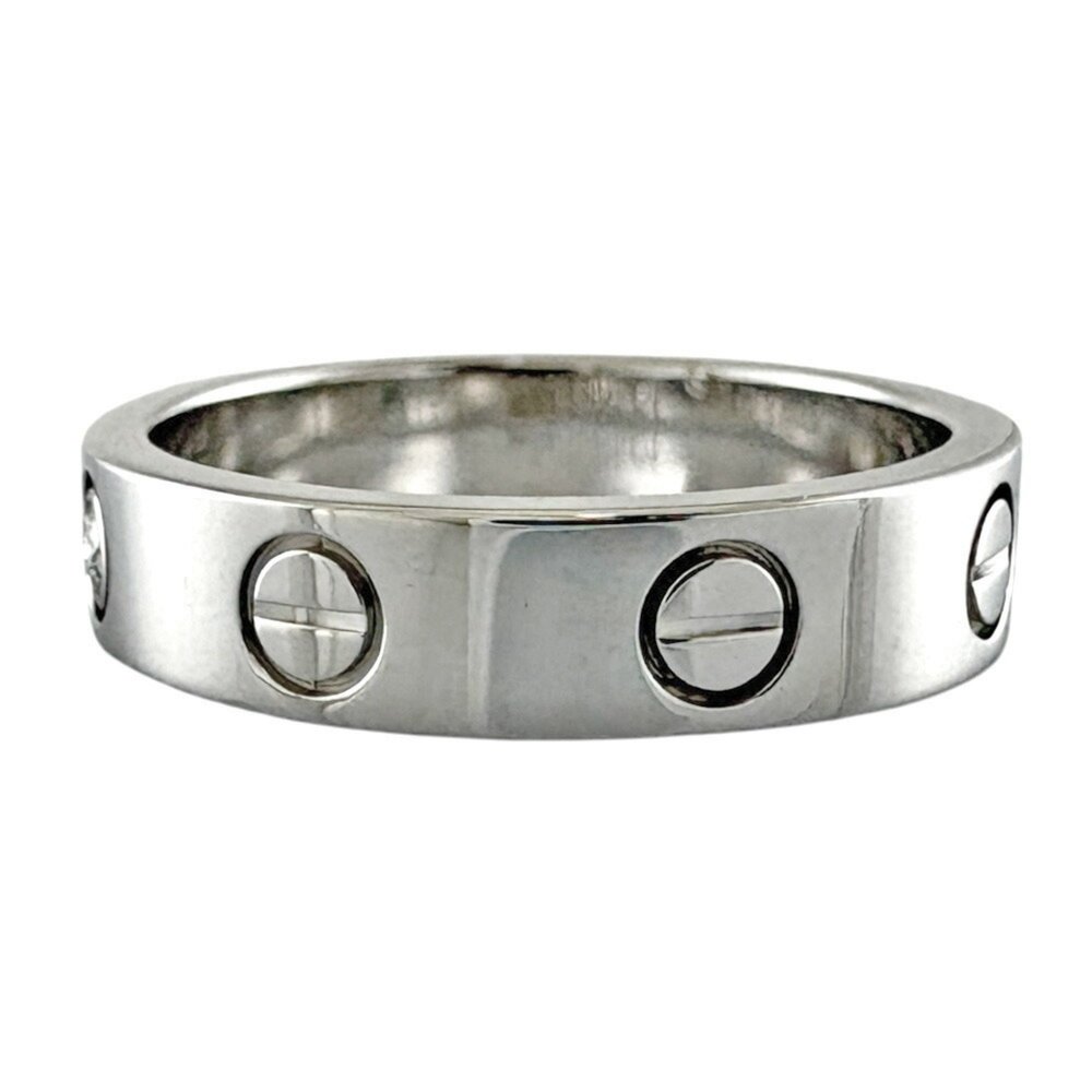 CARTIER Love 1P Diamond Ring 18K Size 4.75 #49 ⭐ - Picture 4 of 7